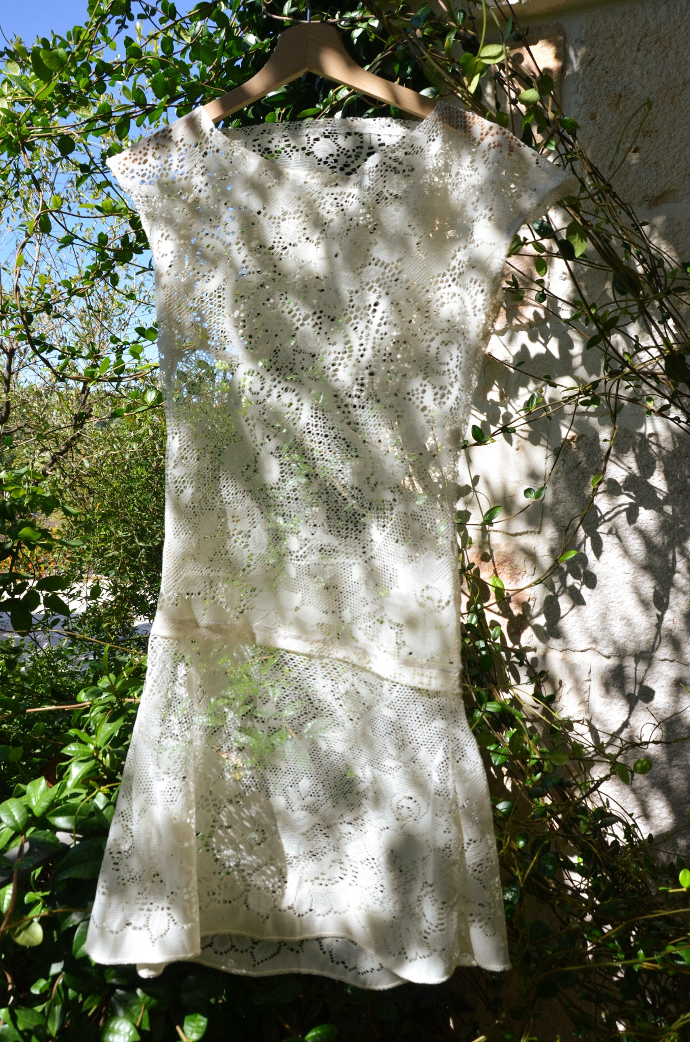 Lace Cap Sleeve Mini Dress