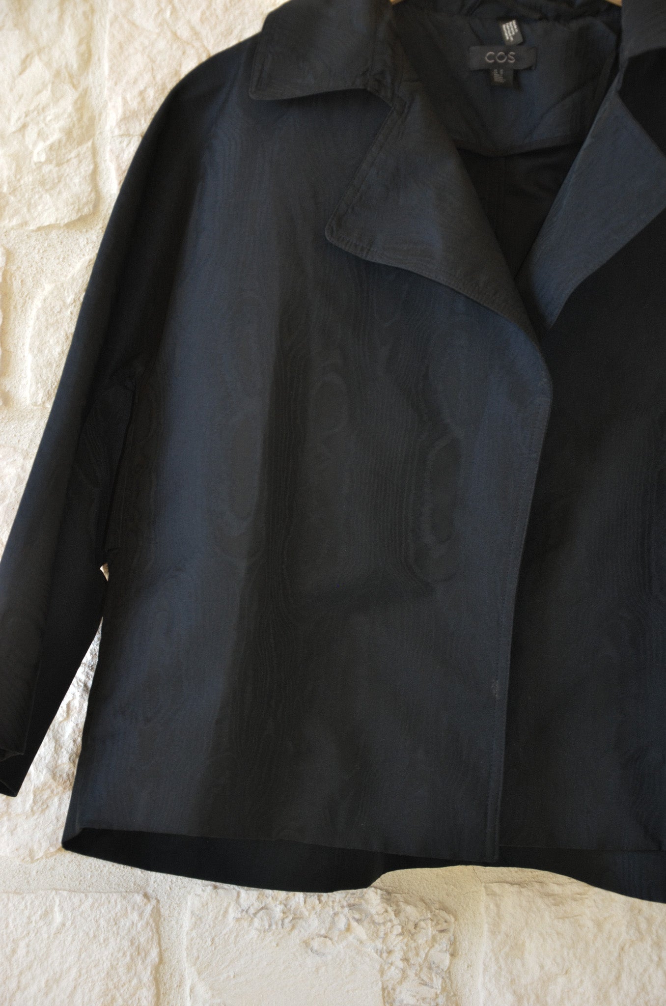 Silk Moire Wide Sleeve Jacket