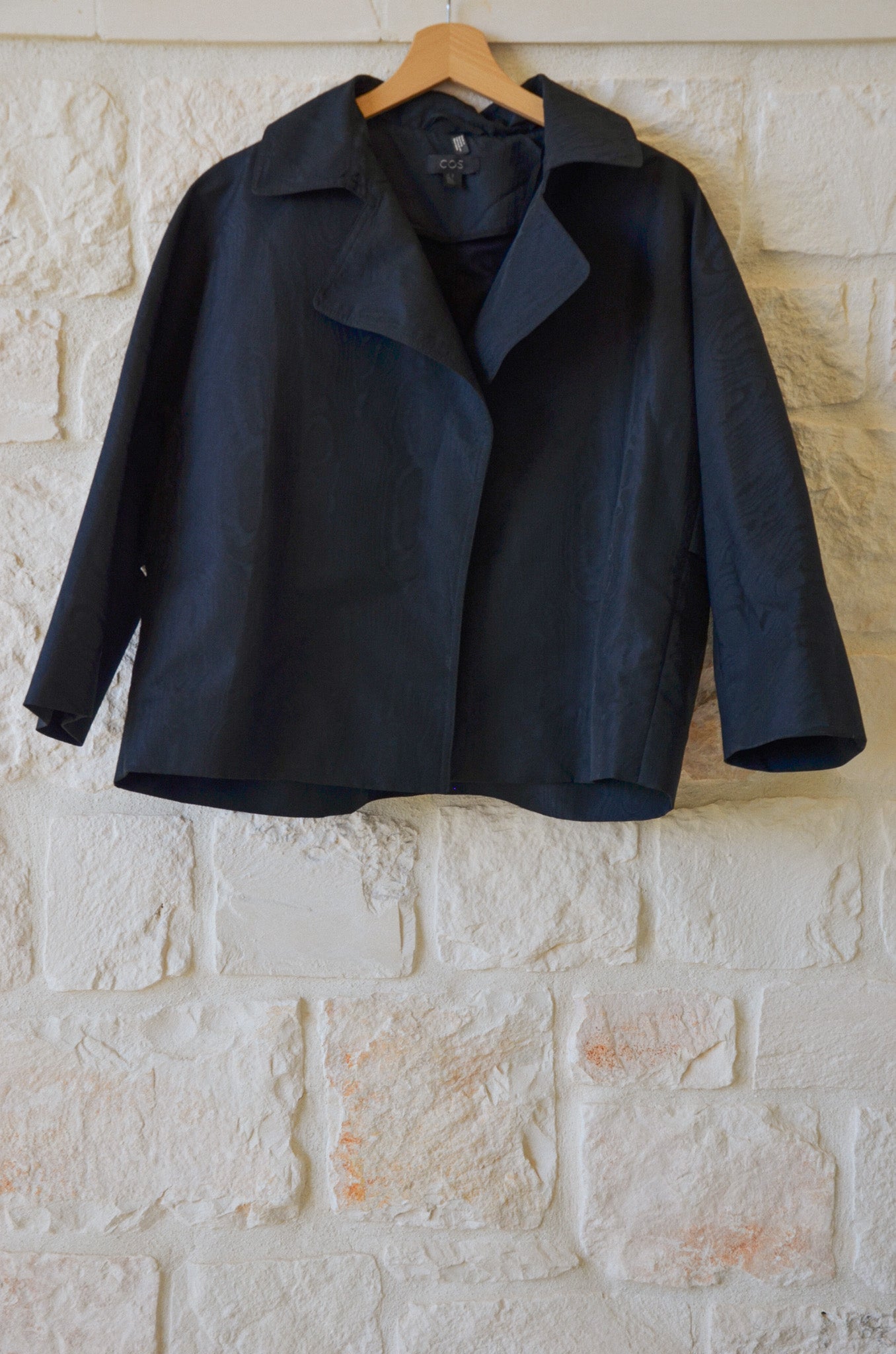Silk Moire Wide Sleeve Jacket